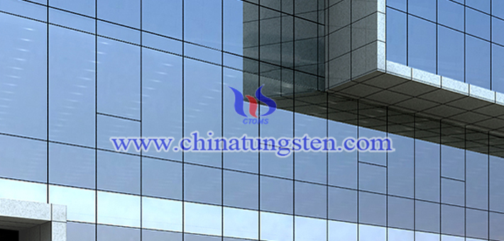 violet tungsten oxide powder applied for thermal insulating glass picture