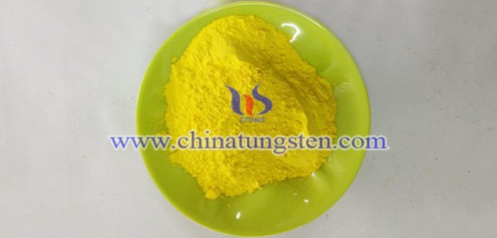 yellow tungsten oxide applied for car thermal insulation glass image
