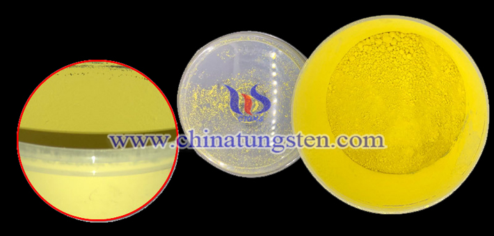 yellow tungsten oxide nanopowder applied for glass thermal insulation coating image