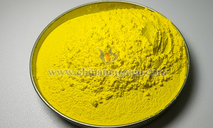 Yellow tungsten oxide picture