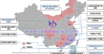 中國稀土產(chǎn)業(yè)園區(qū)分布