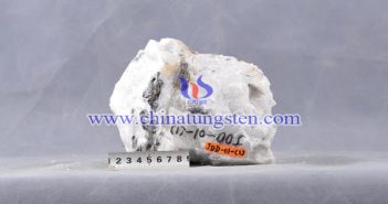 蕩坪鎢礦巖心標本圖片