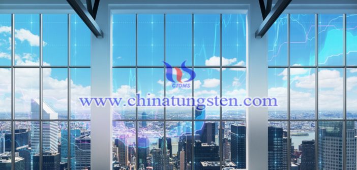 辦公樓玻璃隔熱涂料用銫鎢青銅圖片