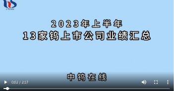 2023年上半年13家鎢上市公司業(yè)績匯總