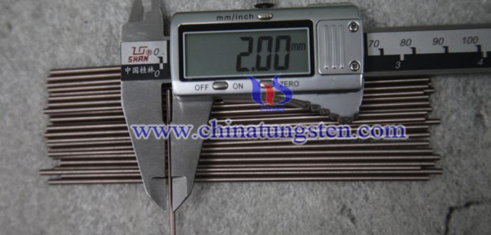 tungsten copper rod picture