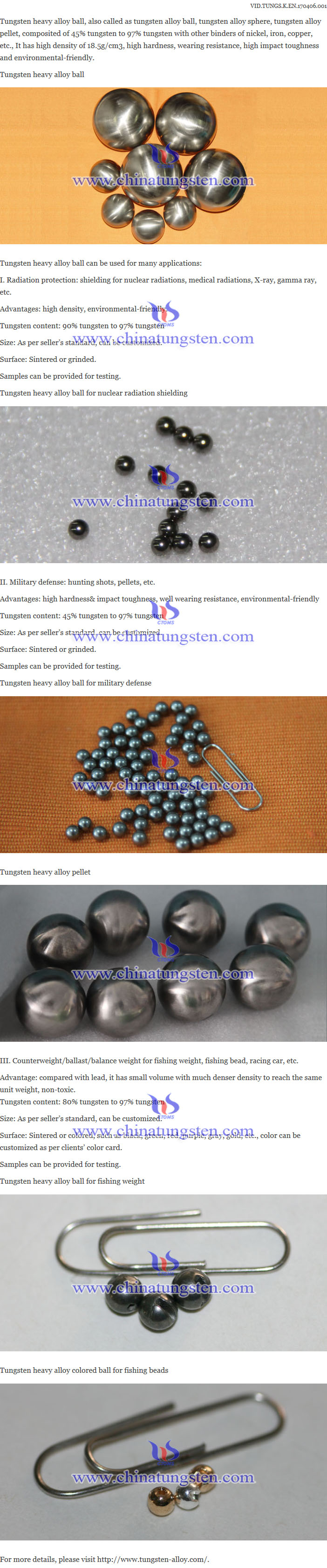 tungsten heavy alloy ball image