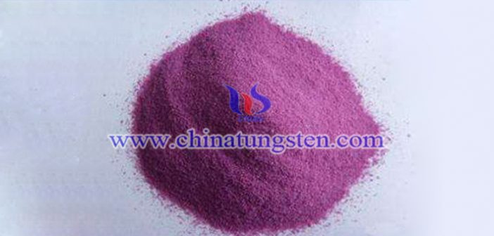 crystalline violet tungsten oxide picture