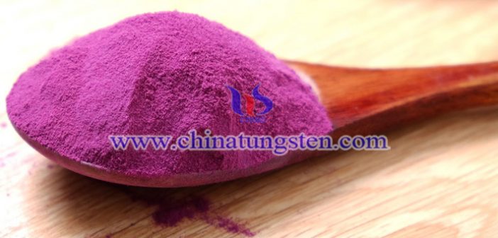 fine grain size violet tungsten oxide Chinatungsten picture