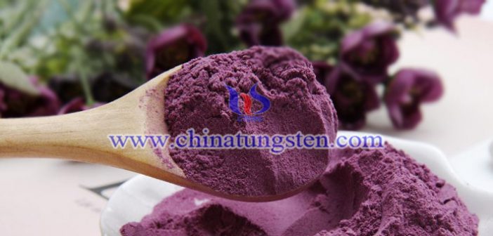 high-purity ultrafine grain size violet tungsten oxide picture