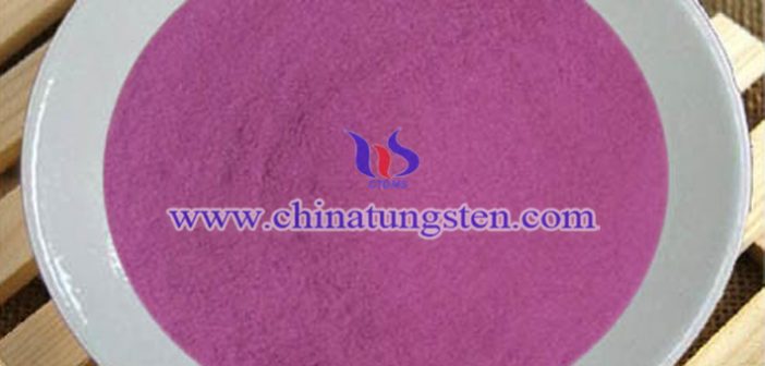 nano grain size violet tungsten oxide picture