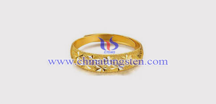 tungsten alloy gold plated jewelry picture