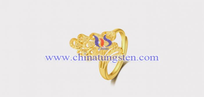 tungsten alloy gold plated ornament picture