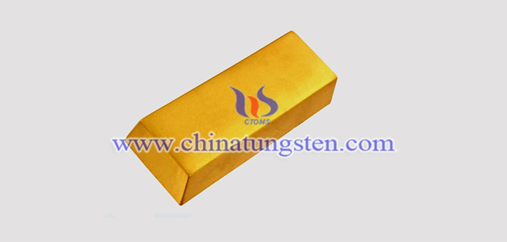 gold plated tungsten alloy block picture