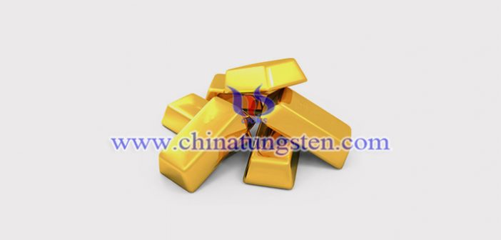 gold plated tungsten alloy block picture