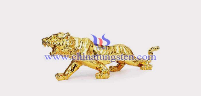 gold plated tungsten alloy craftwork picture