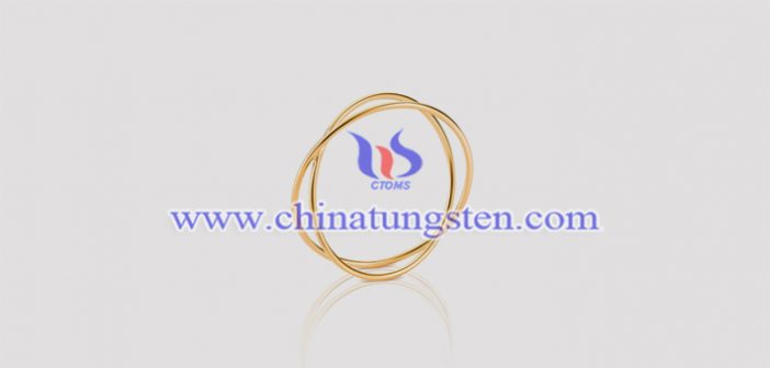 gold plated tungsten alloy cross ring picture