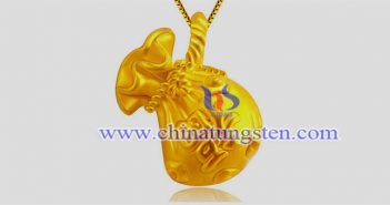 gold plated tungsten alloy lucky bag pendant picture