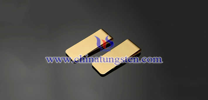 gold plated tungsten alloy money clip picture