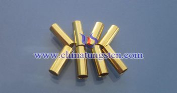 gold plated tungsten alloy tube picture