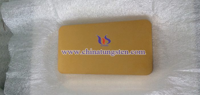 tungsten gold plated paperweight picture