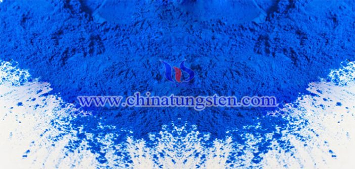 blue tungsten oxide nanopowder applied for nano-ceramic color master image