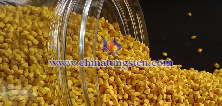 nano yellow tungsten oxide applied for ceramic microsphere picture