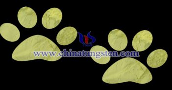 nano yellow tungsten oxide applied for nano-ceramic color master image