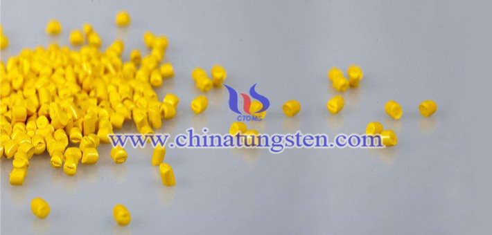 nano yellow tungsten oxide applied for nano-ceramic color master picture