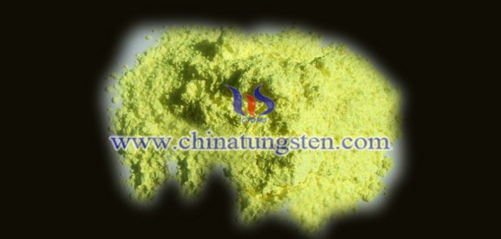 nano yellow tungsten oxide applied for thermal insulation paper image