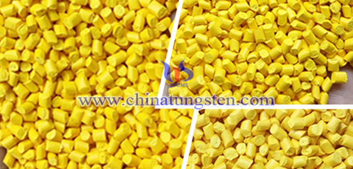 tungsten trioxide powder applied for heat insulation masterbatch picture