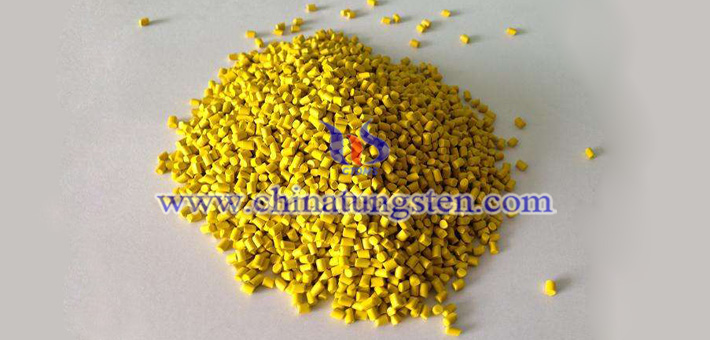 yellow tungsten oxide applied for thermal insulation master batch picture