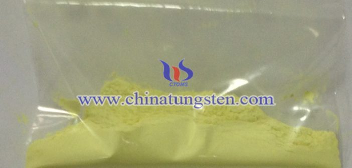 infrared ultraviolet shielding material nano grain size yellow tungsten oxide image