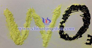 transparent thermal insulation nanopowder nano grain size yellow tungsten oxide image