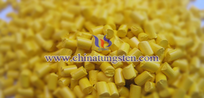 yellow tungsten oxide nanopowder applied for heat insulation masterbatch picture