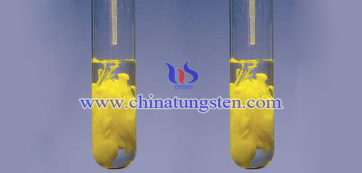 yellow tungsten oxide nanopowder applied for nano-ceramic dispersion solution picture