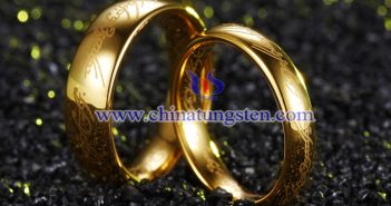 gold plated tungsten band picture