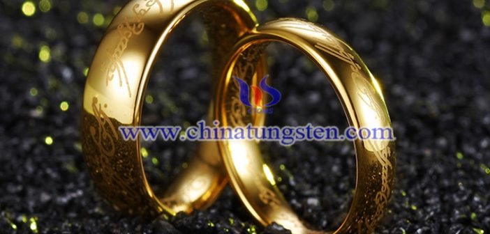 gold plated tungsten band picture