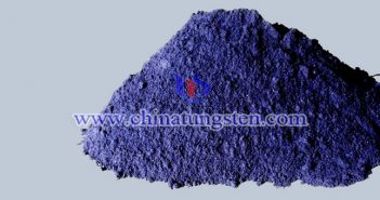 nano violet tungsten oxide applied for nano-ceramic color master image