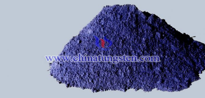 nano violet tungsten oxide applied for nano-ceramic color master image