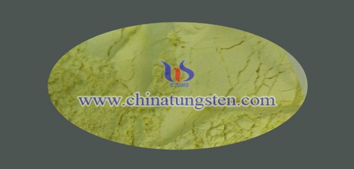 nanometer yellow tungsten oxide applied for heat insulating window glass image