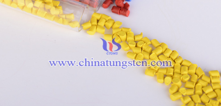 nanometer yellow tungsten oxide applied for thermal insulation masterbatch picture