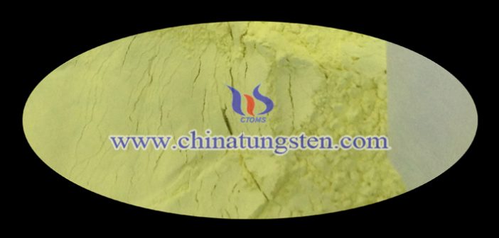 transparent thermal insulation nanopowder nanometer yellow tungsten oxide image