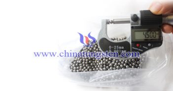 φ4.5mm tungsten alloy ball picture