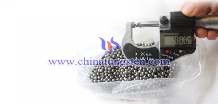 φ4.5mm tungsten alloy ball picture