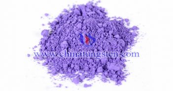 nano particle size violet tungsten oxide applied for infrared ultraviolet shielding material image