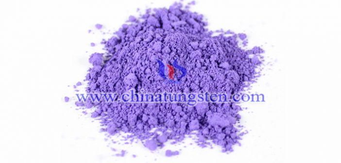 nano particle size violet tungsten oxide applied for infrared ultraviolet shielding material image