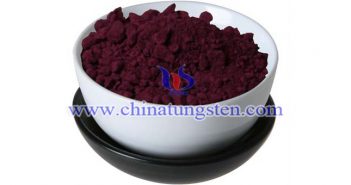 nano particle size violet tungsten oxide applied for near infrared shielding material image