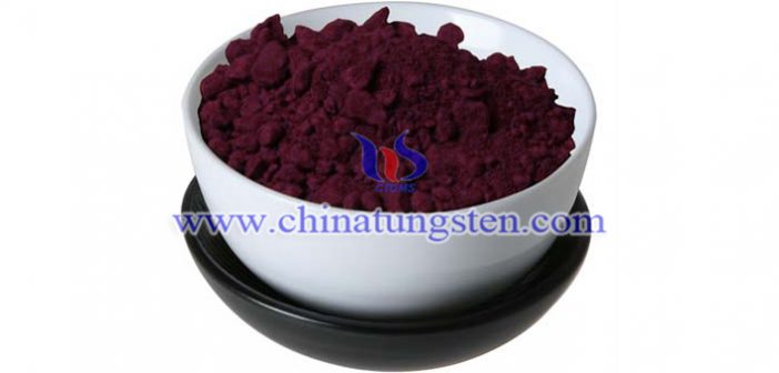 nano particle size violet tungsten oxide applied for near infrared shielding material image