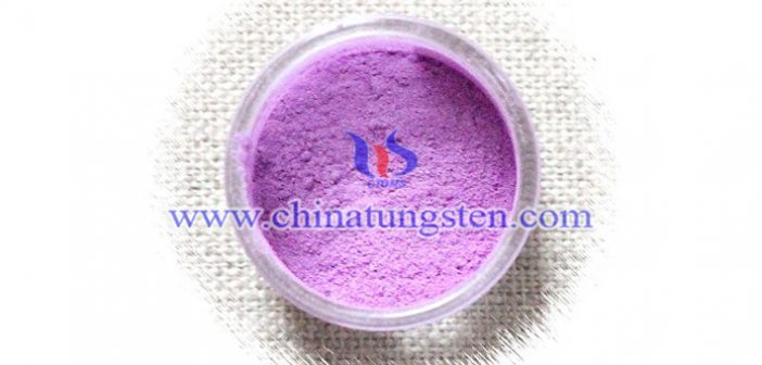 nano particle size violet tungsten oxide applied for thermal insulation dispersion image