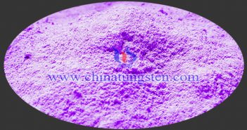 nano violet tungsten oxide powder applied for thermal insulation dispersion liquid picture